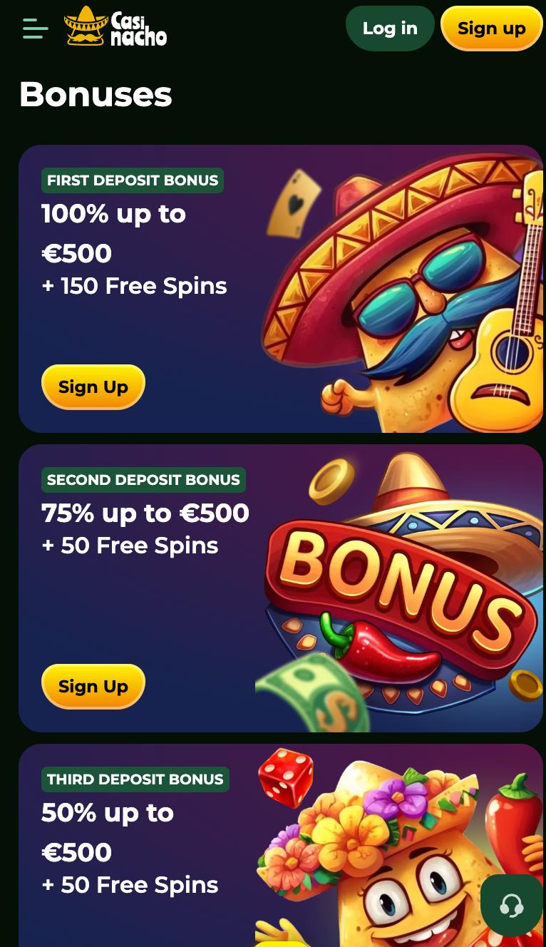 Accedi a Casinacho Casino da iPhone e iPad tramite browser